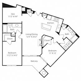 2 beds, 2 baths, 1,246 sqft, $2,470