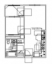 1 bed, 1 bath, 637 sqft, $1,934