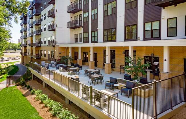 Dominium_Bren Road Station_Lounge Deck area at Bren Road Station 55+ Apartments, Minnesota, 55343