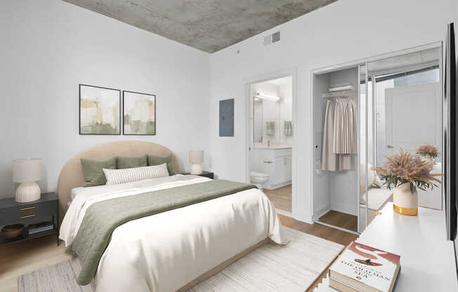 Bedroom with Hard Surface Flooring