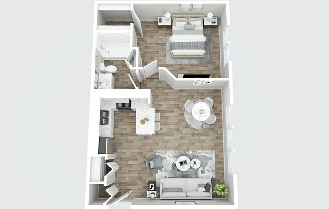 1 bed, 1 bath, 582 sqft, $999, Unit 2347-08