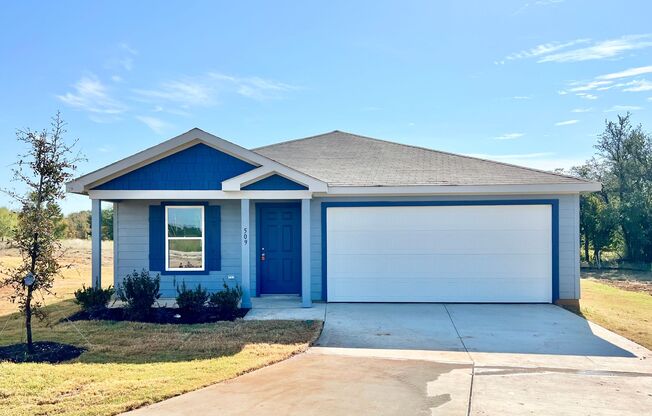 New 4 bedroom, 2 bath in Treaty Oaks Community