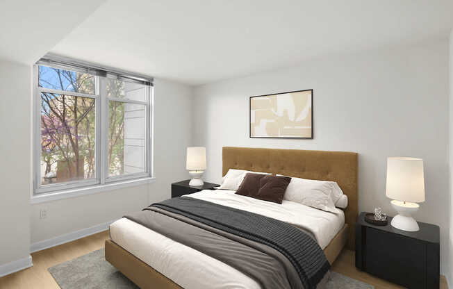 Bedroom with Hard Surface Flooring