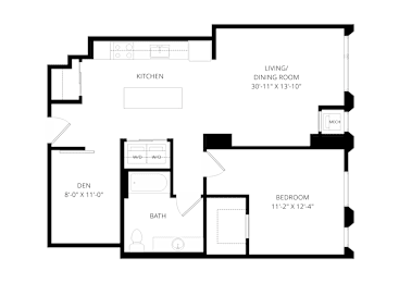 1 bed, 1 bath, 868 sqft, $1,960