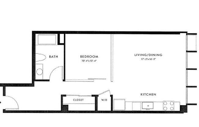 1 bed, 1 bath, 670 sqft, $2,560, Unit 0408