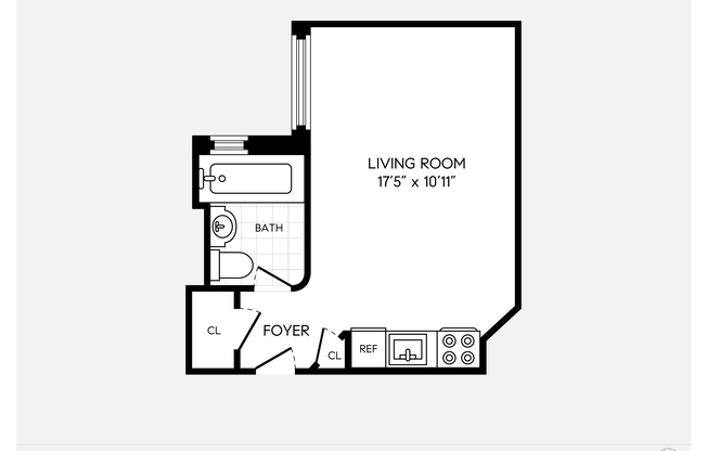 Studio, 1 bath, $2,500, Unit 5I