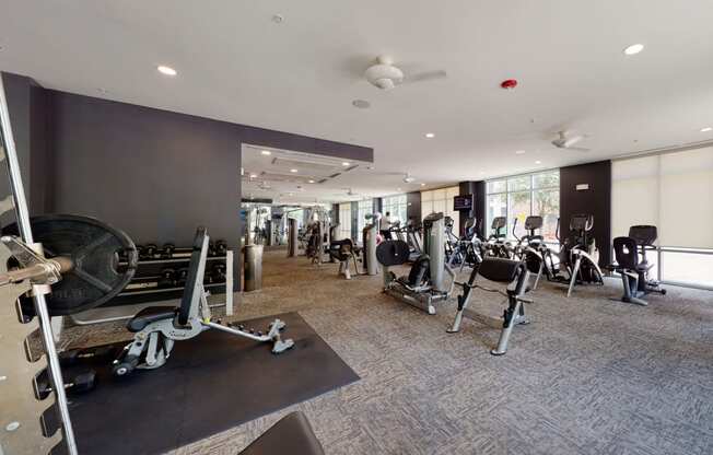 Arpeggio Fitness Center Apartments with indoor gym Downtown Dallas