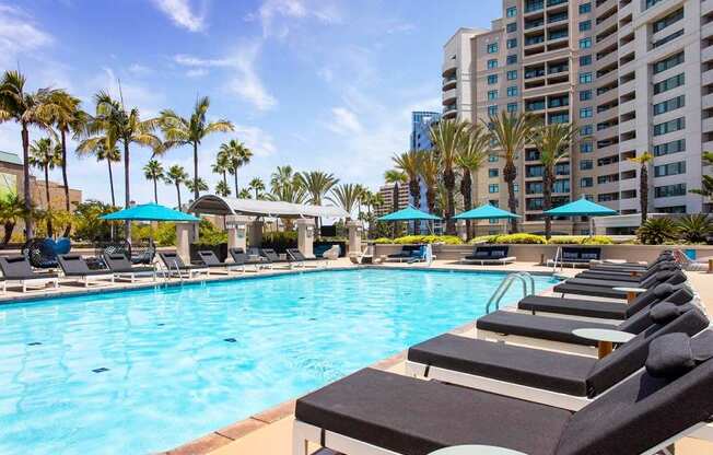Relaxing Pool at Towers at Costa Verde Apartments, California, 92122