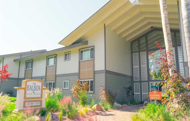 Beautiful Entrance at Balboa Apartments, Sunnyvale, CA