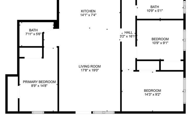 3 beds, 2 baths, 980 sqft, $1,200, Unit 621 3rd Street - #8