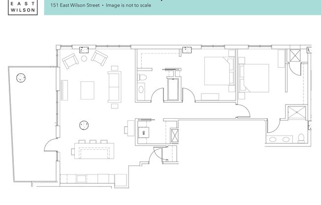 2 beds, 2 baths, 1,363 sqft, $3,825, Unit 1208