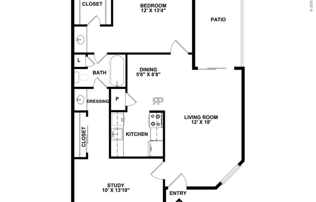 1 bed, 1 bath, 895 sqft, $1,085