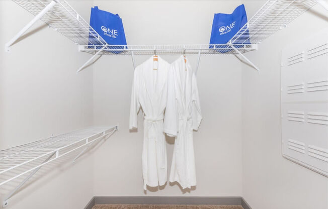 One White Oak Walk-in Closet in Georgia Apartments