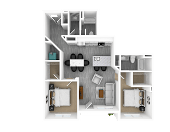 2 beds, 2 baths, 1,367 sqft, $2,355