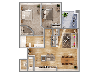 2 beds, 1 bath, 1,094 sqft, $1,359