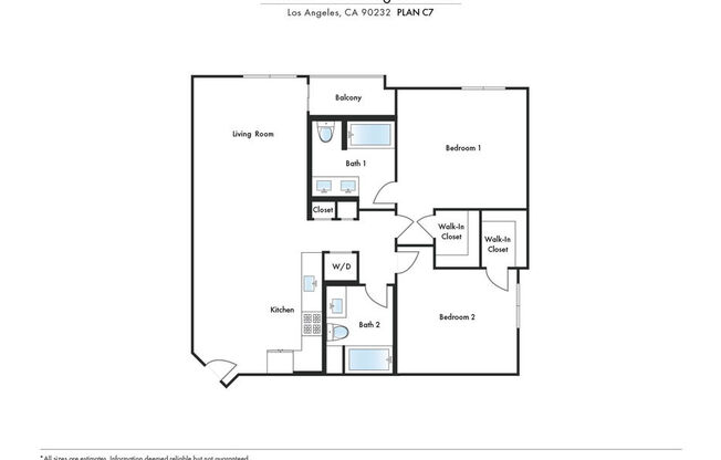 2 beds, 2 baths, 1,060 sqft, $4,995, Unit 232