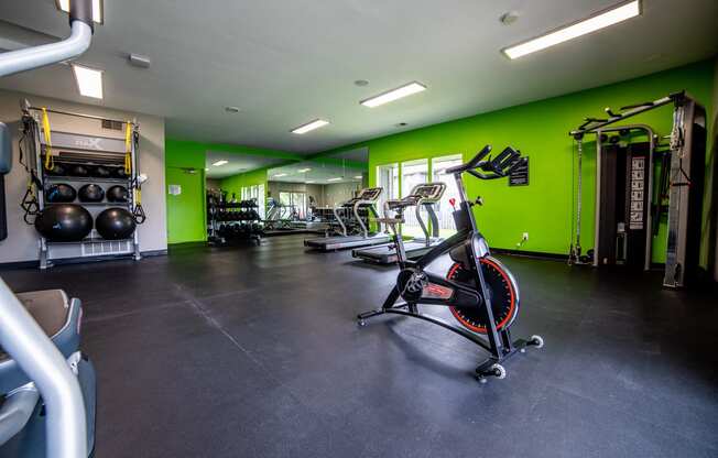 Peloton Bike And Training Space at Woodbridge Apartments, Louisville, KY, 40242