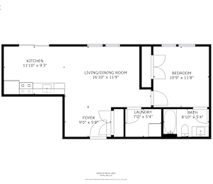 1 bed, 1 bath, 603 sqft, $1,653