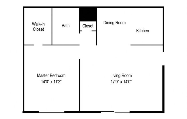 1 bed, 1 bath, 650 sqft, $745
