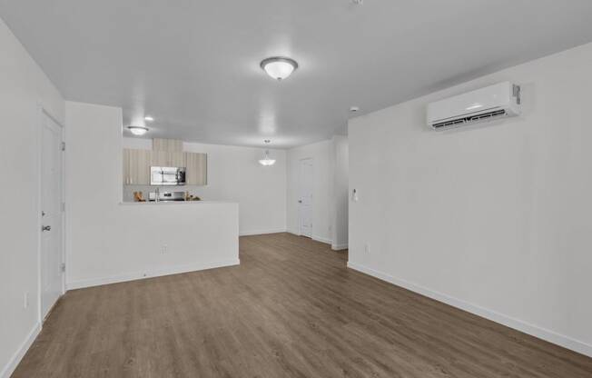 The Banks on Bradley Apartments in Richland, Washington Living Room and Kitchen