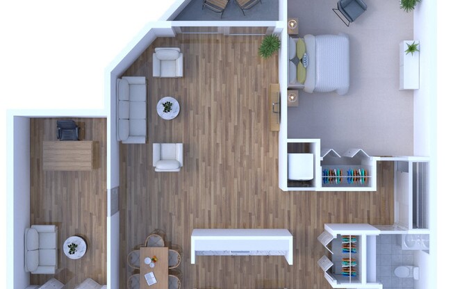 1 bed, 1 bath, 820 sqft, $1,790