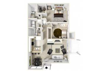 2 beds, 2 baths, 1,050 sqft, $3,256