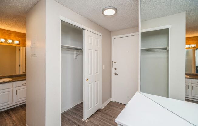 Front door entry closet