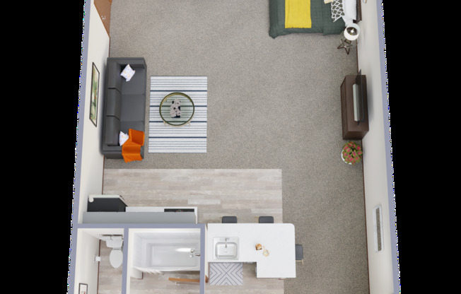 Studio, 1 bath, 717 sqft, $1,500, Unit 2146