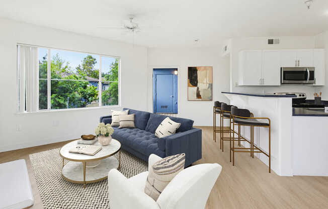Living Room with Hard Surface Flooring