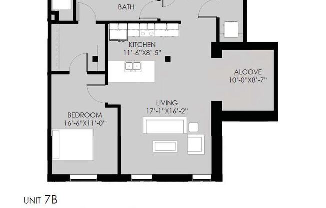 1 bed, 1 bath, 1,039 sqft, $2,525, Unit 307