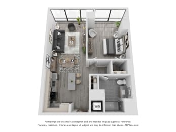 1 bed, 1 bath, $2,955
