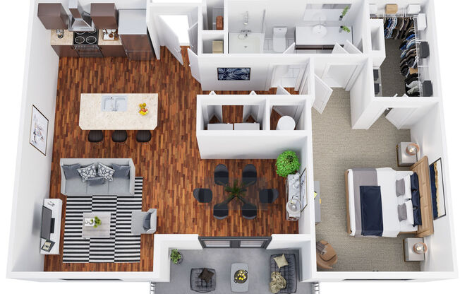 1 bed, 1 bath, 835 sqft, $1,350