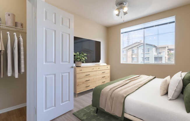 Bedroom with Hard Surface Flooring