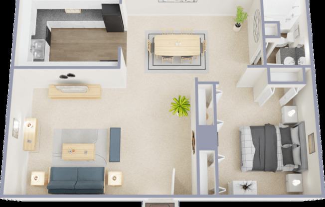 1 bed, 1 bath, 840 sqft, $1,330