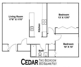 2 beds, 1 bath, 900 sqft, $1,495
