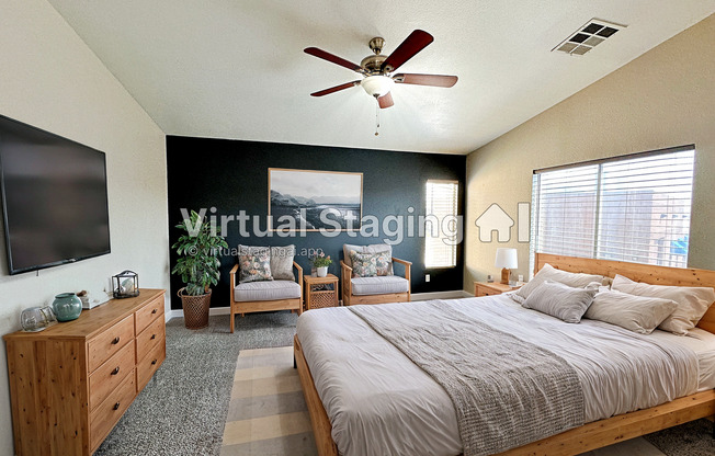 3 BEDROOM TOWNHOME WITH YARD + 2 CAR GARAGE IN GATED HENDERSON COMMUNITY