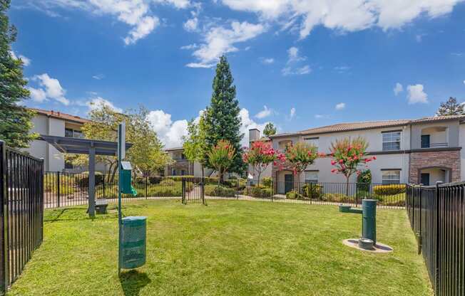 The dog park at Ascent at the Galleria includes a watering station for both dogs and humans, plus convenient doggie bags and waste stations for easy clean-up and a tidy, enjoyable space for all.