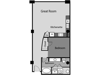 1 bed, 1 bath, 830 sqft, $1,628