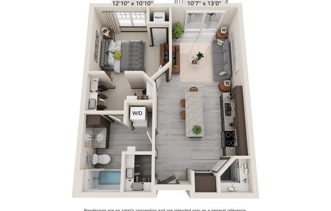 1 bed, 1 bath, 685 sqft, $1,515, Unit APT. C103