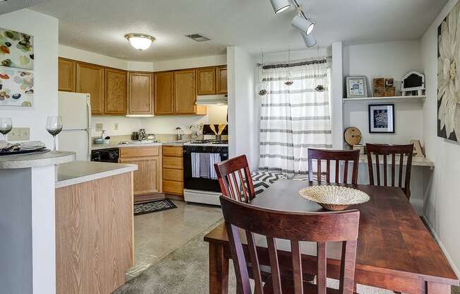 Kitchen and Dining Room with Built in Desk at Ashmore Trace