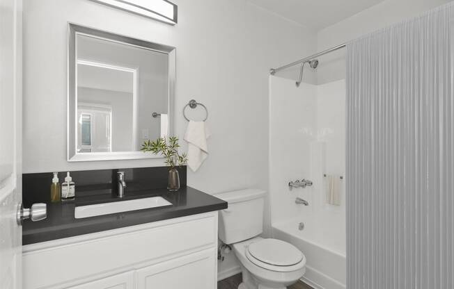 Bathroom at NoVa Townhomes, Canoga Park