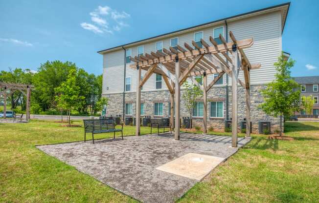 Outdoor Pergola with Grills