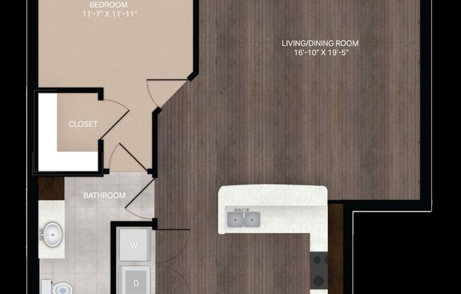 1 bed, 1 bath, 838 sqft, $1,827