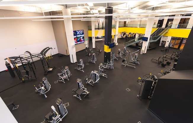 COR Wellness Center with a variety of exercise equipment.