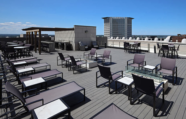 Rooftop Deck at The Terminal Tower in Downtown Cleveland OH