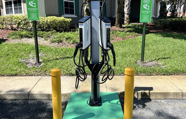 Electric Vehicle Charging Station at Audubon Oaks, Florida, 33809