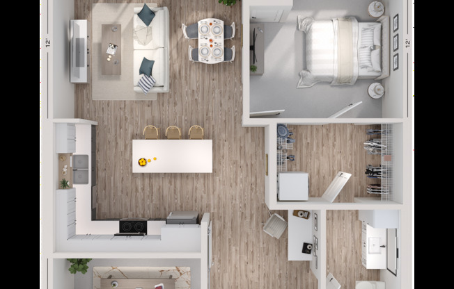 1 bed, 1 bath, 905 sqft, $2,250, Unit 724