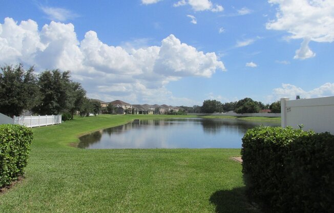 4 Bedroom 2.5 Bath, Single Car Garage, with Water View, Community Pool and  Town Home for Rent at 1123 Honey Blossom Drive. Orlando,  Fl. 32824.