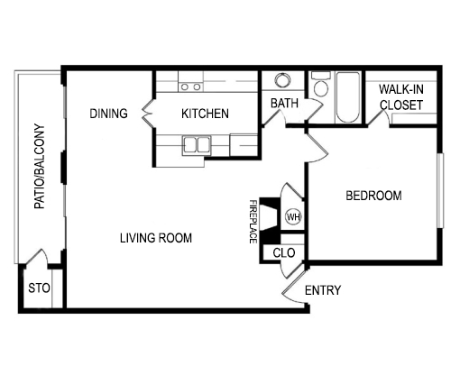 1 bed, 1 bath, 811 sqft, $855