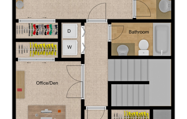 2 beds, 2.5 baths, 1,430 sqft, $2,595, Unit L120